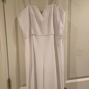 Theia White Jumpsuit
